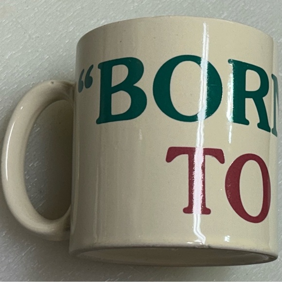 Born to Sew Coffee Mug Vintage 1988 Porcelain 10-12 Oz Sewing - Picture 4 of 9
